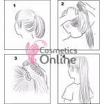 Extensie de par coada ondulata cu cleste 30 cm  Castaniu Mediu Cod SS30529-12